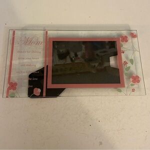 🛍️3/$30 Mom Mother’s Day  floral‎ glass photo picture frame